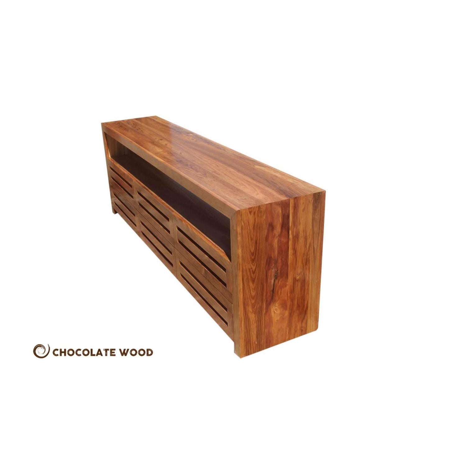 BAXTER TASSIE BLACKWOOD 6 DRAWER HIGH LOWLINE/TV ENTERTAINMENT UNIT AUSTRALIAN MADE TO ORDER - MyChocolateWood