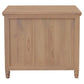BEAU 3 DRAWERS TURN LEG CHEST OF DRAWERS NATURAL - MyChocolateWood