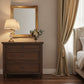 BEAU 3 DRAWERS TURN LEG CHEST OF DRAWERS WALNUT - MyChocolateWood