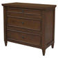 BEAU 3 DRAWERS TURN LEG CHEST OF DRAWERS WALNUT - MyChocolateWood
