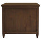 BEAU 3 DRAWERS TURN LEG CHEST OF DRAWERS WALNUT - MyChocolateWood