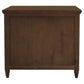 Beau 3-Drawer Turned Leg Chest of Drawers in Walnut - Chocolate Wood