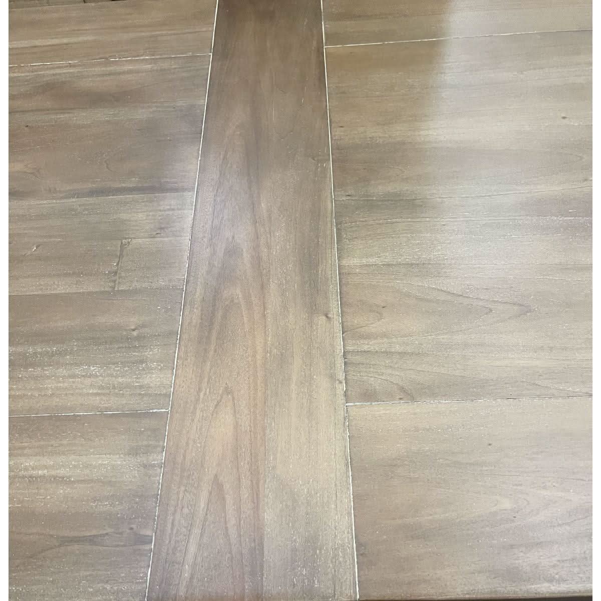 BECKETT HAMPTON STYLE SOLID MAHOGANY TRESTLE DINING TABLE IN STRAW WASH 244CM - MyChocolateWood