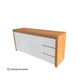 BELINDA BUFFET/SIDEBOARD TASSIE OAK WITH 3 DOORS & 3 DRAWERS IN CLEAR LACQUER AUSTRALIAN CUSTOM MADE - MyChocolateWood