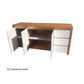 BELINDA BUFFET/SIDEBOARD TASSIE OAK WITH 3 DOORS & 3 DRAWERS IN CLEAR LACQUER AUSTRALIAN CUSTOM MADE - MyChocolateWood