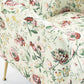 BELINDA FLORAL ARMCHAIR WITH GOLDEN METAL LEGS - MyChocolateWood