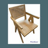 BELVIL RECYCLED ELM/ RATTAN CHAIR HAMPTON ARMCHAIR IN NATURAL