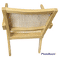 BELVIL RECYCLED ELM/ RATTAN CHAIR HAMPTON ARMCHAIR IN NATURAL - MyChocolateWood