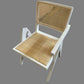 BELVIL RECYCLED ELM/ RATTAN CHAIR HAMPTON ARMCHAIR IN RUBBED DOWN WALNUT - MyChocolateWood