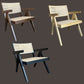 BELVIL RECYCLED ELM/ RATTAN CHAIR HAMPTON LOUNGE CHAIR IN RUBBED DOWN WALNUT - MyChocolateWood