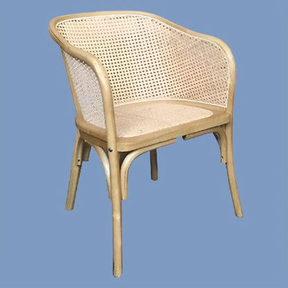 BELVIL RECYCLED ELM/RATTAN HAMPTON STYLE TUB CHAIR IN NATURAL