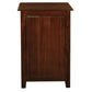 Benedict Solid Mahogany 3-Drawer Bedside Table in Mahogany - Chocolate Wood
