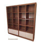BENJAMIN AUSTRALIAN CUSTOM-MADE TASSIE OAK 2 PIECE CUBE BOOKCASE - MyChocolateWood