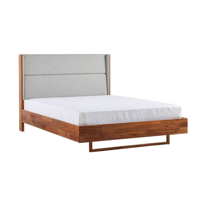 Bentleigh Solid Blackwood Bed, King - Chocolate Wood