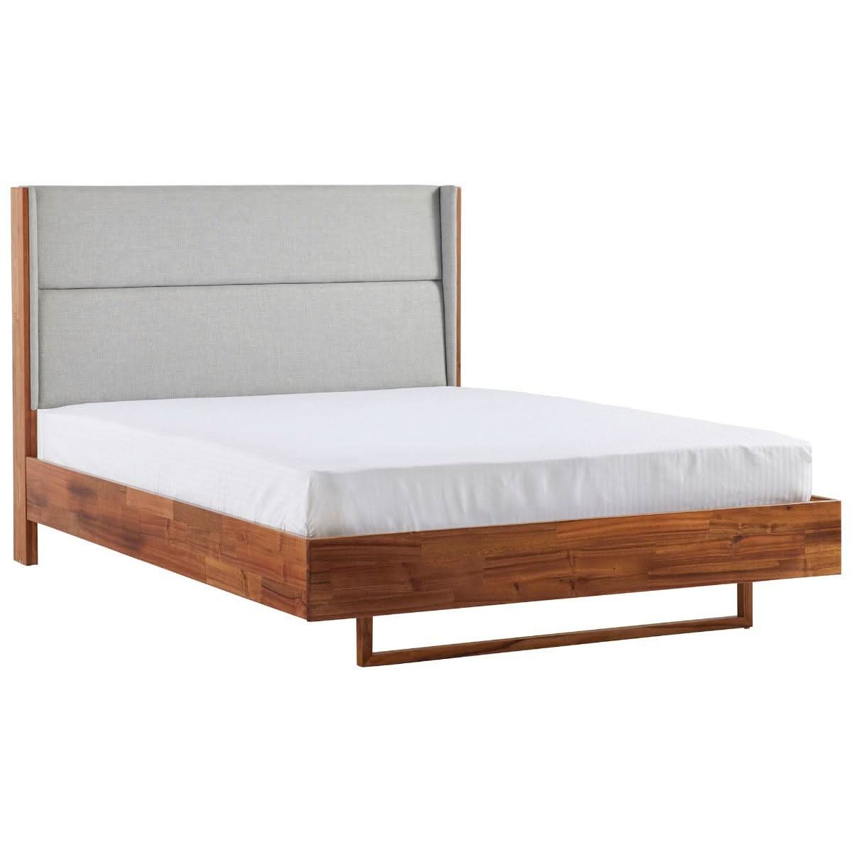 Bentleigh Solid Blackwood Bed, King - Chocolate Wood