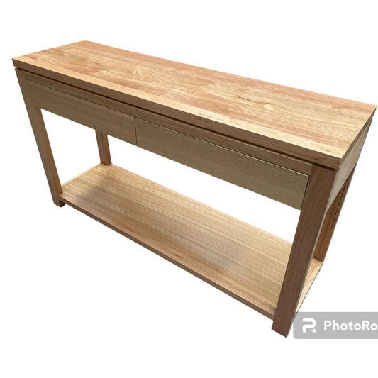 BERKLEY TASSIE OAK CONSOLE TABLE WITH 2 DRAWERS CUSTOM MADE IN AUSTRALIA - MyChocolateWood