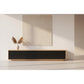 BERLIN SOLID AMERICAN OAK 4 DRAWER / 2 DOOR TV ENTERTAINMENT UNIT - MyChocolateWood