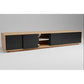 BERLIN SOLID AMERICAN OAK 4 DRAWER / 2 DOOR TV ENTERTAINMENT UNIT - MyChocolateWood