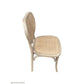 BERMUDA GREY HAMPTON STYLE RATTAN DINING CHAIR - MyChocolateWood