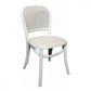 Bermuda Recycled Elm Dining Chair in White - Chocolate Wood