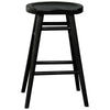 BERONA SOLID MAHOGANY COUNTER STOOL BLACK - MyChocolateWood