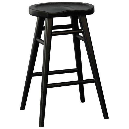 BERONA SOLID MAHOGANY COUNTER STOOL BLACK
