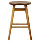 Berona Solid Mahogany Counter Stool in Caramel - Chocolate Wood