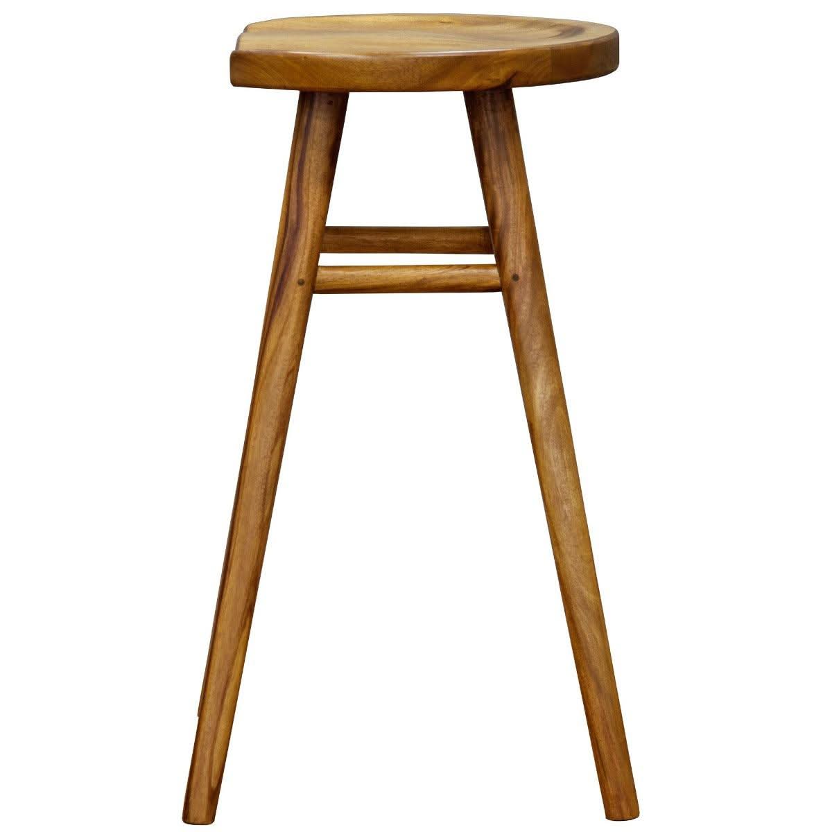 BERONA SOLID MAHOGANY COUNTER STOOL CARAMEL - MyChocolateWood