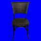 BERRY PROVINCIAL RUSTIC DINING CHAIR IN BLACK - MyChocolateWood