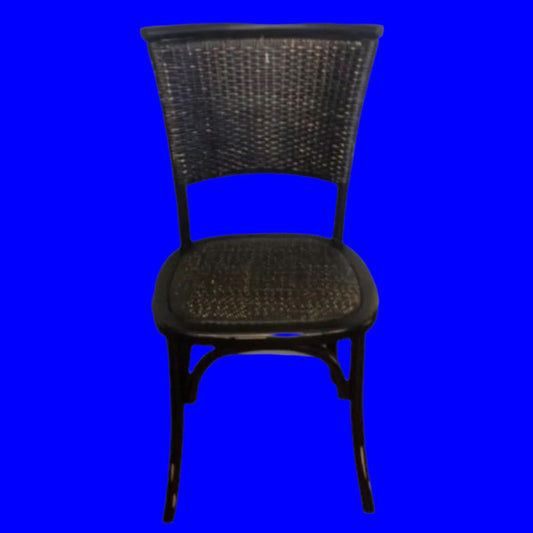 BERRY PROVINCIAL RUSTIC DINING CHAIR IN BLACK