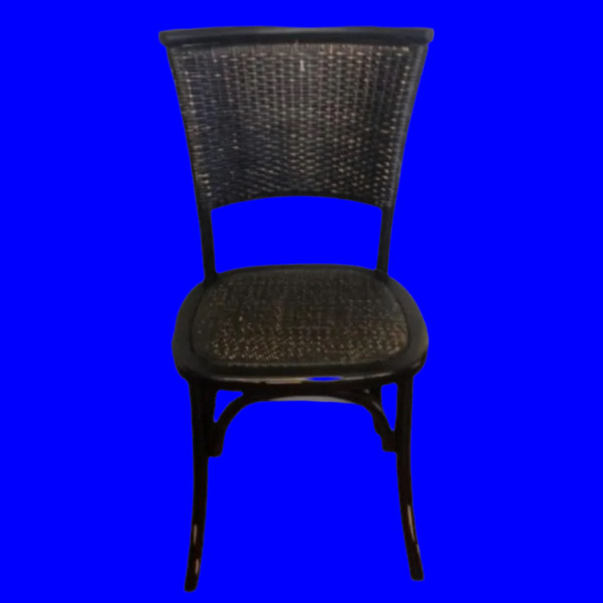 BERRY PROVINCIAL RUSTIC DINING CHAIR IN BLACK - MyChocolateWood