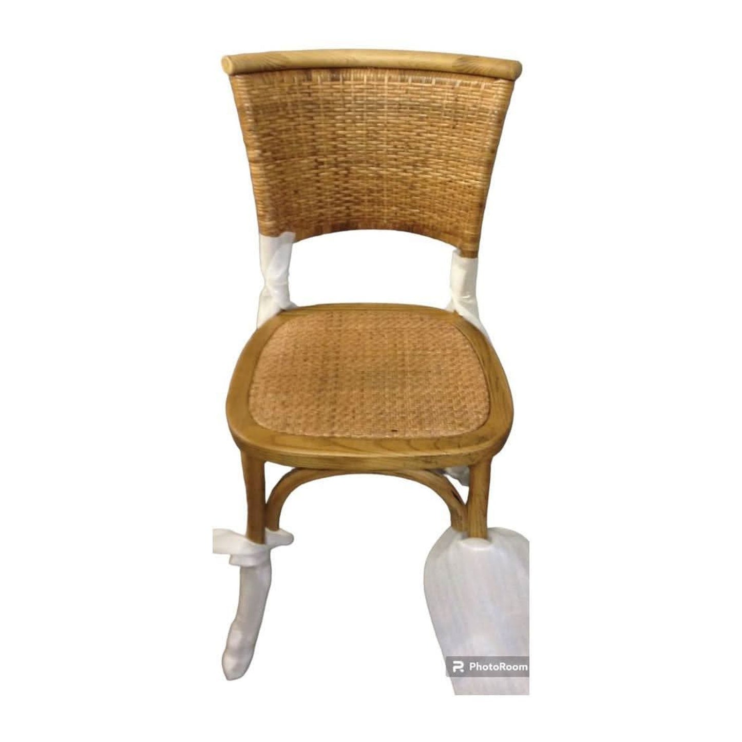 Berry Provincial Rustic Dining Chair in Natural - Chocolate Wood