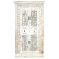 BETHANY 2 DOORS & 2 DRAWERS ORNATE ASIAN STYLE CUPBOARD IN MANGO WOOD - MyChocolateWood