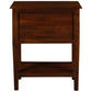 BIRKDALE 3 DRAWER SIDE TABLE/WITH SHELF IN SOLID MAHOGANY- MAHOGANY - MyChocolateWood