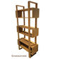 BLAKESFIELD SOLID AMERICAN OAK BOOKCASE/DISPLAY UNIT - AUSTRALIAN CUSTOM MADE - MyChocolateWood