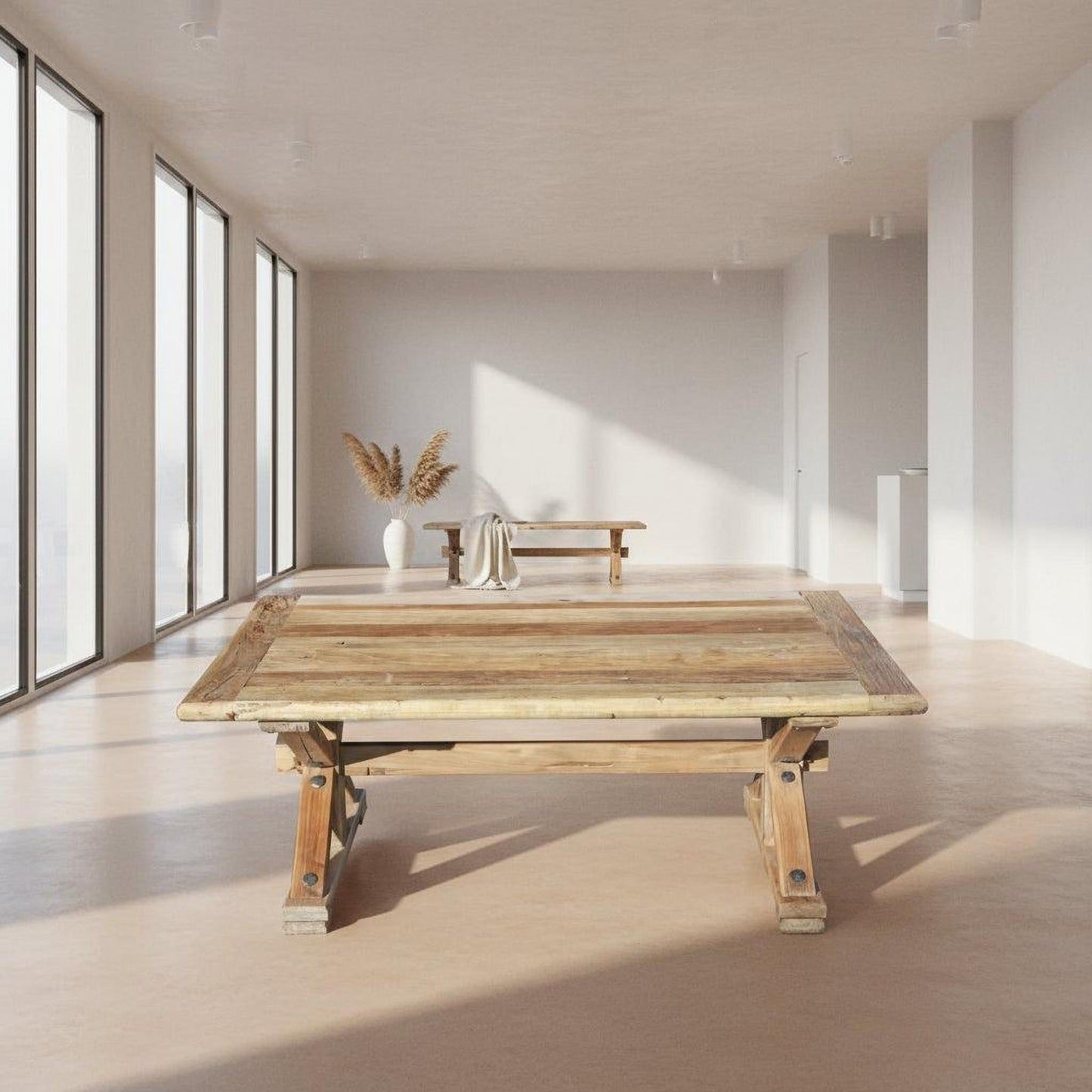 BORDEAUX COFFEE TABLE IN RECLAIMED ELM 120CM