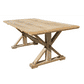Bordeaux Solid Elm Dining Table, 240cm - Chocolate Wood