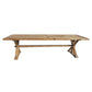 Bordeaux Solid Elm Dining Table, 300cm - Chocolate Wood