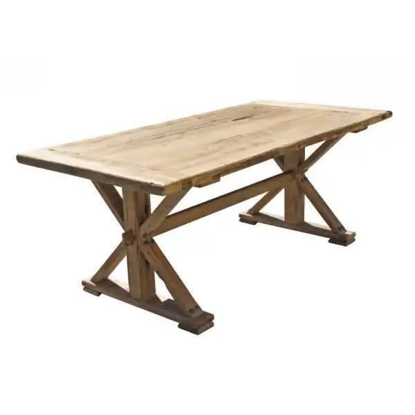 BORDEAUX DINING TABLE IN RECLAIMED ELM 300CM - MyChocolateWood