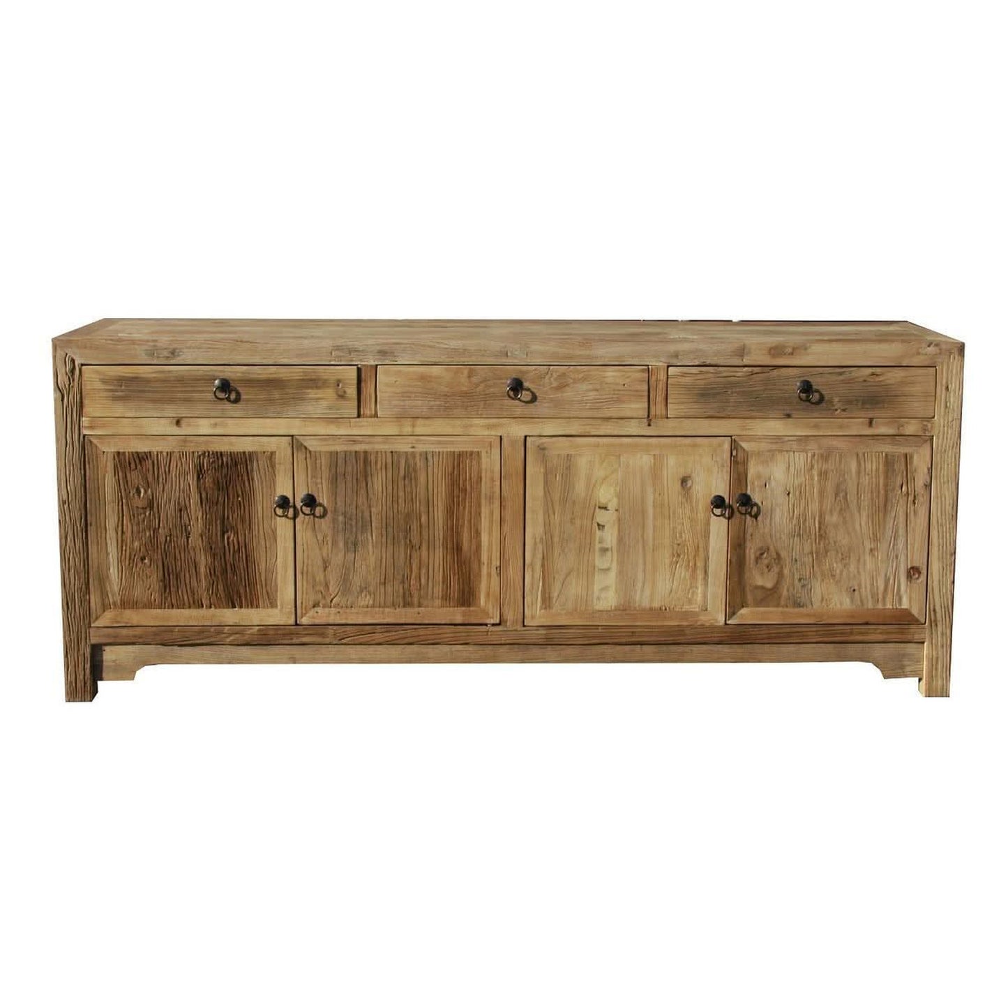 BORDEAUX RUSTIC BUFFET/SIDEBOARD IN RECLAIMED ELM DISTRESSED 200CM