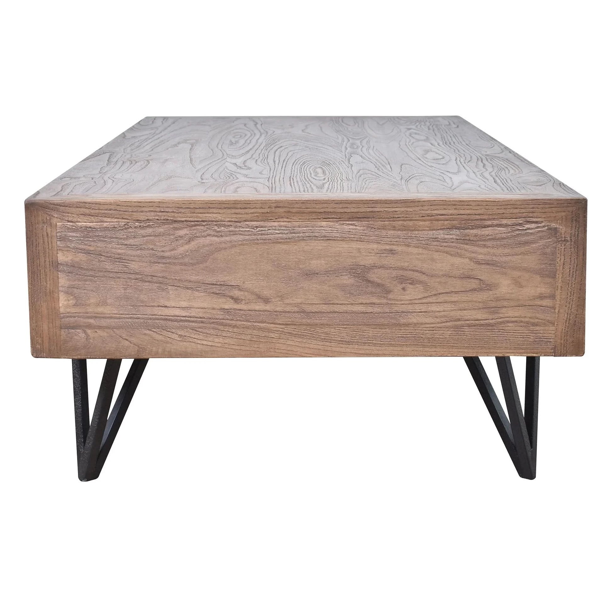 BOSWORTH OLD ELM PHARMACY COFFEE TABLE BLACK & NATURAL - MyChocolateWood