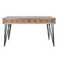 BOSWORTH OLD ELM PHARMACY  HOME OFFICE DESK BLACK & NATURAL - MyChocolateWood