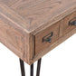 BOSWORTH OLD ELM PHARMACY  HOME OFFICE DESK BLACK & NATURAL - MyChocolateWood