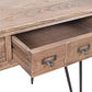 BOSWORTH OLD ELM PHARMACY  HOME OFFICE DESK BLACK & NATURAL - MyChocolateWood