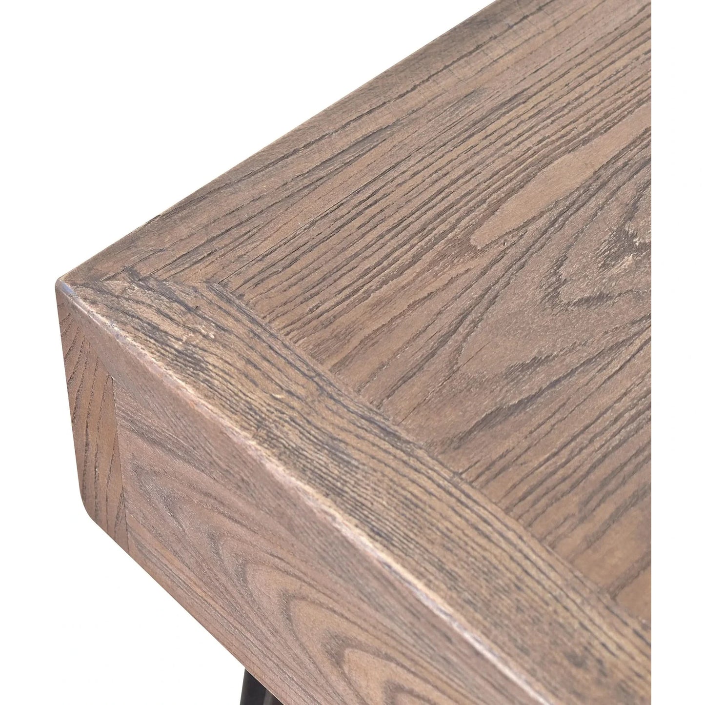 BOSWORTH OLD ELM PHARMACY HOME OFFICE DESK BLACK & NATURAL
