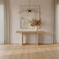 BRENTWOOD CONTEMPORARY CONSOLE TABLE HALL TABLE  - NATURAL - MyChocolateWood