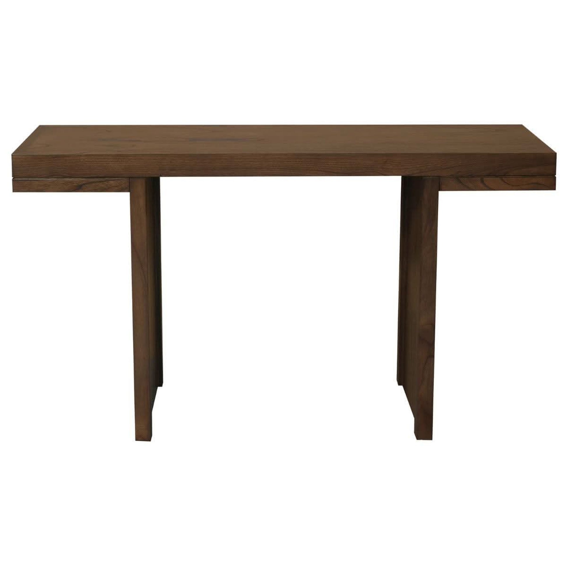 Brentwood Solid Mindi Timber Console Table / Hall Table 130cm in Walnut - Chocolate Wood