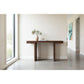 Brentwood Solid Mindi Timber Console Table / Hall Table 130cm in Walnut - Chocolate Wood