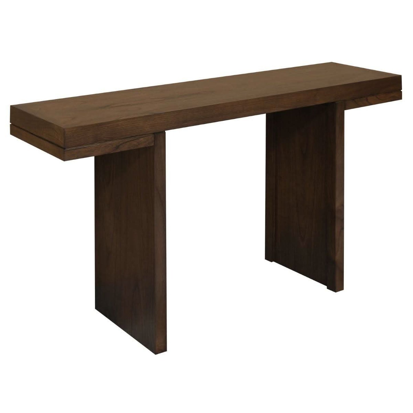 Brentwood Solid Mindi Timber Console Table / Hall Table 130cm in Walnut - Chocolate Wood