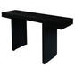 Brentwood Solid Mindi Timber Console Table / Hall Table 130cm in Black - Chocolate Wood